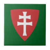 Heilige Stefanus Hongaars Kruis Symbool Hongarije Tegeltje (Voorkant)