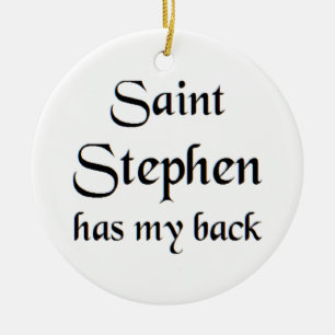 heilige Stefanus Keramisch Ornament