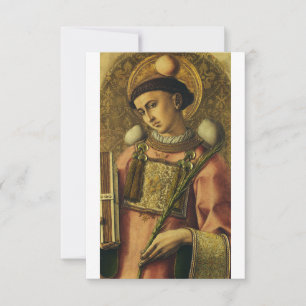Heilige Stefanus Religieuze Kunst Heilige Kaart