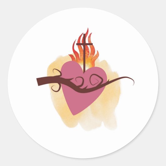 Heilige Sticker van het hart voor katholieke alled (Voorkant)