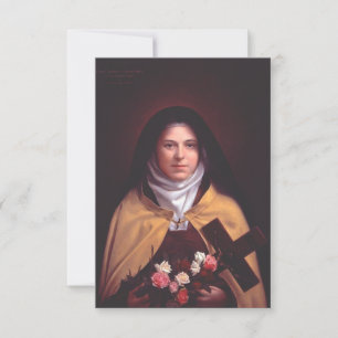 Heilige Theresia van Lisieux Heilige kaart
