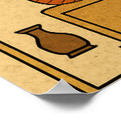 Heilige Thoth Goddelijke Wijsheid Gods Poster (Hoek)