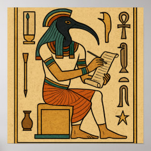 Heilige Thoth Goddelijke Wijsheid Gods Poster