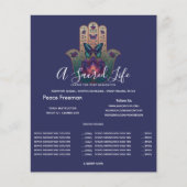 Heilige Transformatie | Hamsa Hand Design Flyer (Voorkant)