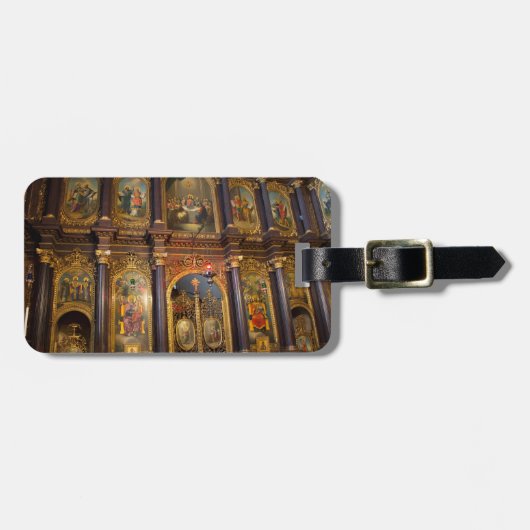 Heilige Triinity Grieks-orthodoxe kerk Bagagelabel (Voorkant horizontaal)