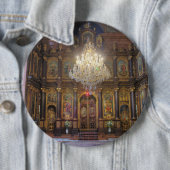 Heilige Triinity Grieks-orthodoxe kerk Ronde Button 6,0 Cm (In situ)