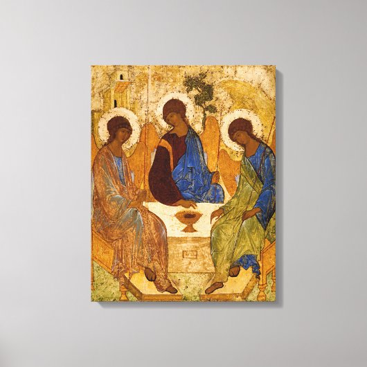 Heilige Trinity Andrei Rublev Heilige Icon-religie Canvas Afdruk (Voorkant)
