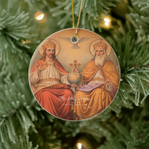 Heilige Trinity Keramisch Ornament