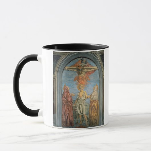 Heilige Trinity met St. Jerome (fresco) Mok (Links)