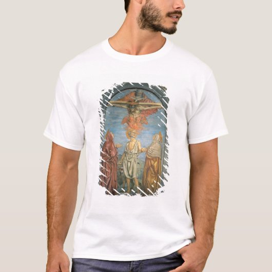 Heilige Trinity met St. Jerome (fresco) T-shirt (Voorkant)