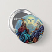 Heilige Trinity Ronde Button 5,7 Cm (Voorkant /achterkant)
