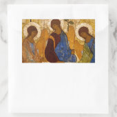 Heilige Trinity Rublev Byzantine-pictogram Rechthoekige Sticker (Tas)
