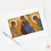 Heilige Trinity Rublev Byzantine-pictogram Rechthoekige Sticker (Envelop)