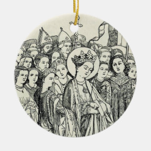 Heilige Ursula maagd en martelaar Keramisch Ornament
