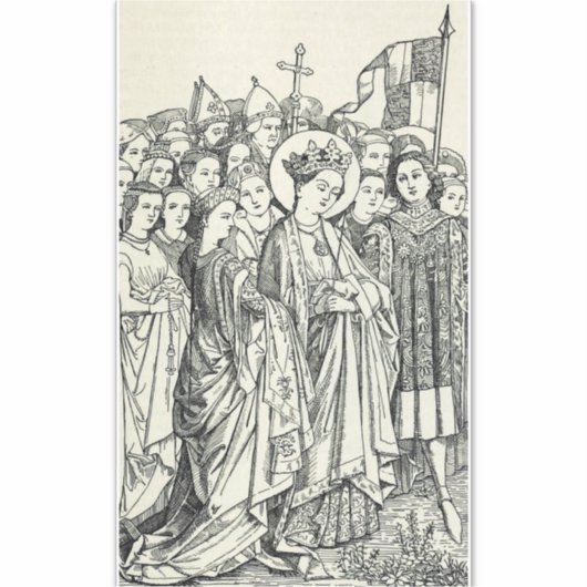 Heilige Ursula maagd en martelaar Sticker (Voorkant)