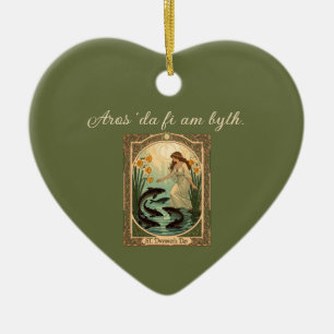 Heilige vis van de bron van Sint-Dwynwen in Wales Keramisch Ornament