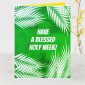 Heilige Week en Paasdag Zondag Kaart (Gele Bloem)