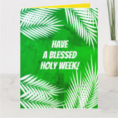 Heilige Week en Paasdag Zondag Kaart (Voorkant)