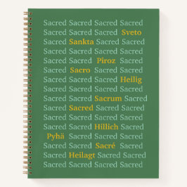 Heilige woorden notitieboek