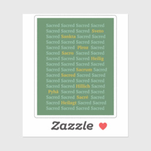 Heilige woorden Sticker