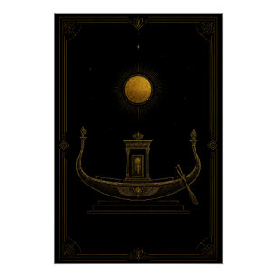 Heilige Zonnebark onder de Zon Poster Perfect Poster