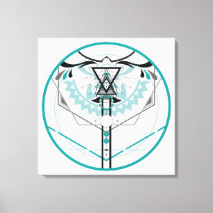 Heilige zonneglyph canvas afdruk