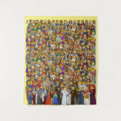 heiligen, alle heiligen, katholieke heiligen wandkleed (Voorkant)