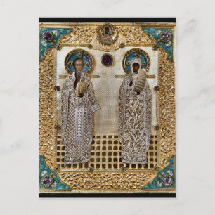Heiligen Basilius en Paraskeva Briefkaart
