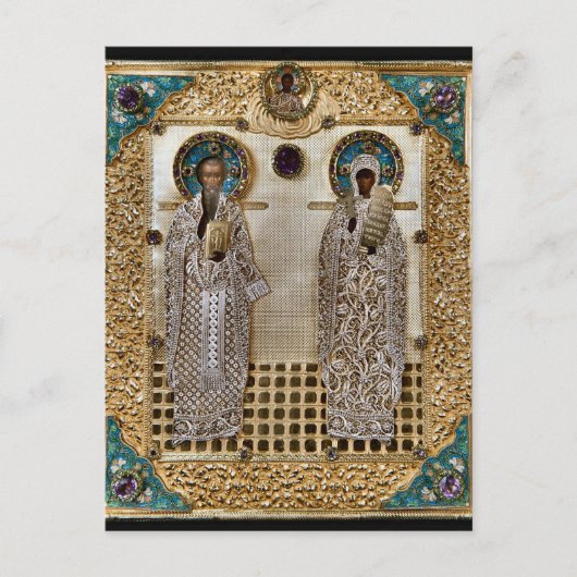 Heiligen Basilius en Paraskeva Briefkaart (Voorkant)