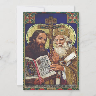 Heiligen Cyrillus en Methodius Beschermheren van E Kaart