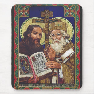 Heiligen Cyrillus en Methodius Beschermheren van E Muismat