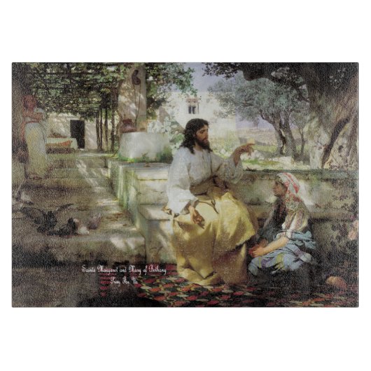 Heiligen Martha en Maria van Bethanië Snijplank (Voorkant)