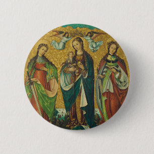 Heiligen Perpetua en Felicitas Ronde Button 5,7 Cm
