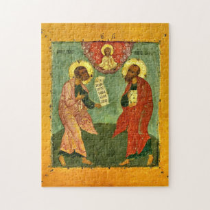 Heiligen Petrus en Paulus Orthodoxe Christelijke I Legpuzzel