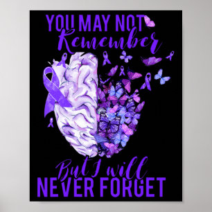 Heimerheimer Bewustzijn Hersenen Paarse Lint U mag Poster