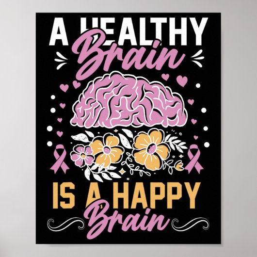 Heimerheimer Brain Injury Design Paarse Heimerheim Poster (Voorkant)