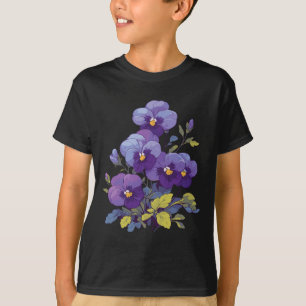 Heimerheimer Viola Floral Pansy Dementi Heimerheim T-shirt