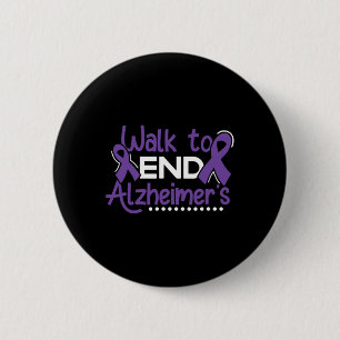 Heimerheimer Walk Dementia Warrior Paarse lint A Ronde Button 5,7 Cm