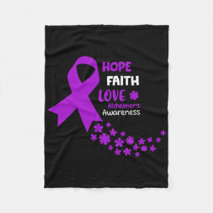 Heimerheimers Awareness T-shirt Hoop Geloven Liefd Fleece Deken
