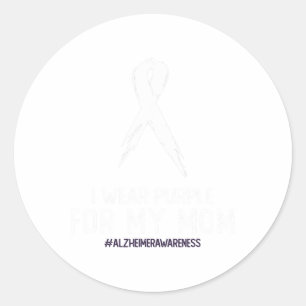 Heimerheimer's Bewustzijn Ik Draag Paarse voor mij Ronde Sticker