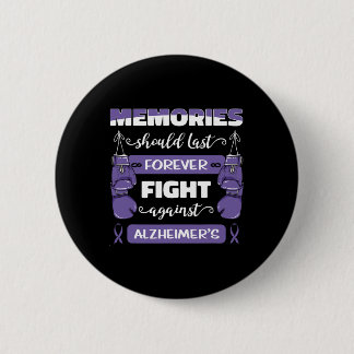 Heimerheimer's Ziekte Ad Paarse Bewustzijnslint  Ronde Button 5,7 Cm