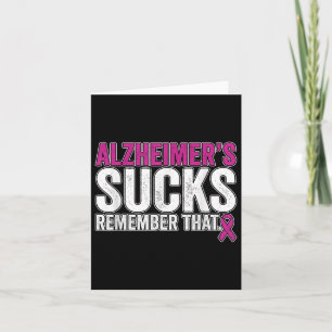Heimers Awareness Month Paarse lint cadeau Kaart