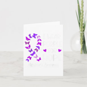 Heimers Awareness Ribbon Butterfly Paarse voor hoo Kaart