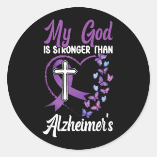 Heimers Ondersteuning voor dementie bewustzijn gel Ronde Sticker