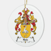 Hein Family Crest Keramisch Ornament (Links)