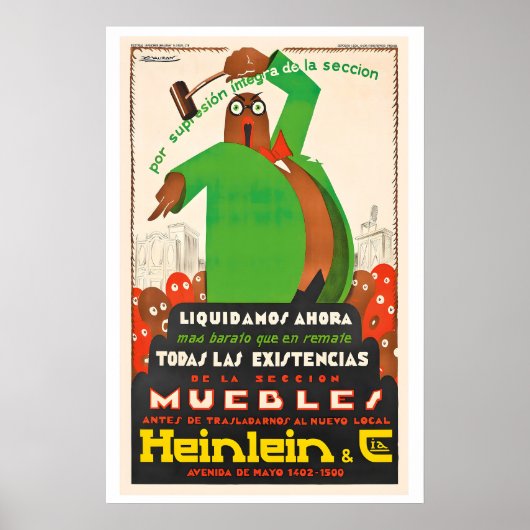 Heinlein & Cia Vintage Advertising Poster by (Devant)