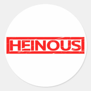 Heinous Stamp Ronde Sticker