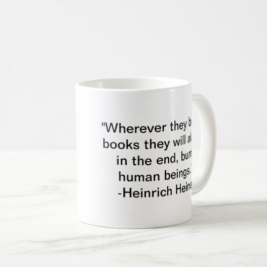 Heinrich Heine Coffee Mug (Devant droit)