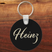 Heinz Name whitegold Button Schlüsselanhänger Sleutelhanger (Voorkant)