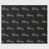 Heinz Prénom Nom du papier cadeau (Plat)